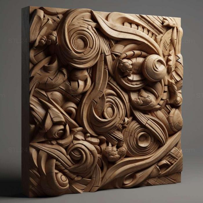 Patterns and decorations (stl Argopistes 2, PATTERN_1770) 3D models for cnc